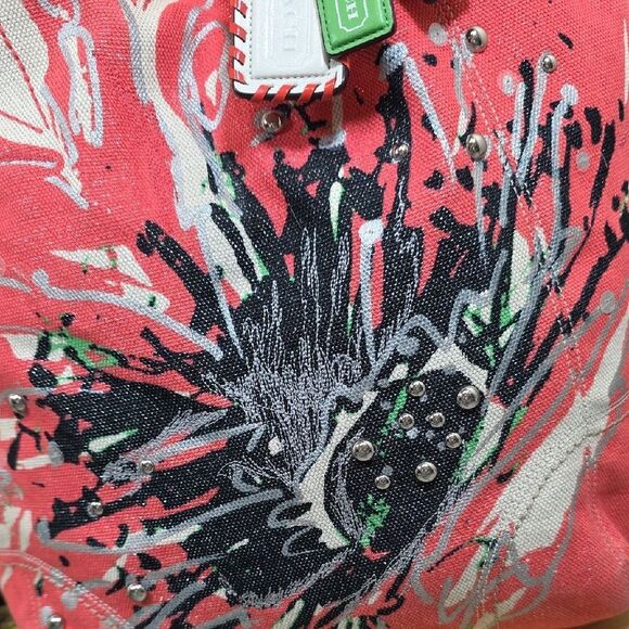 Coach Poppy Placed Flower Bella Tote - Picture 4 of 13